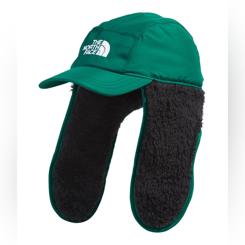 The North Face Kids Green Hat with Ear Flaps